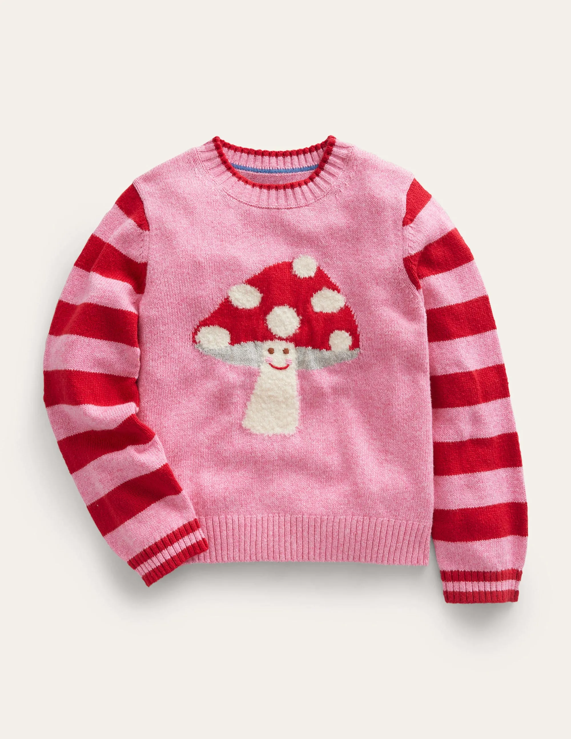 Boucle Toadstool Jumper-Azalea Toadstool
