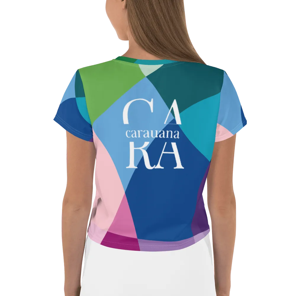 Carauana All-Over Print Crop Tee