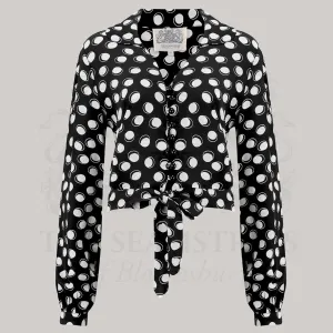 Clarice Blouse in Black Moonshine
