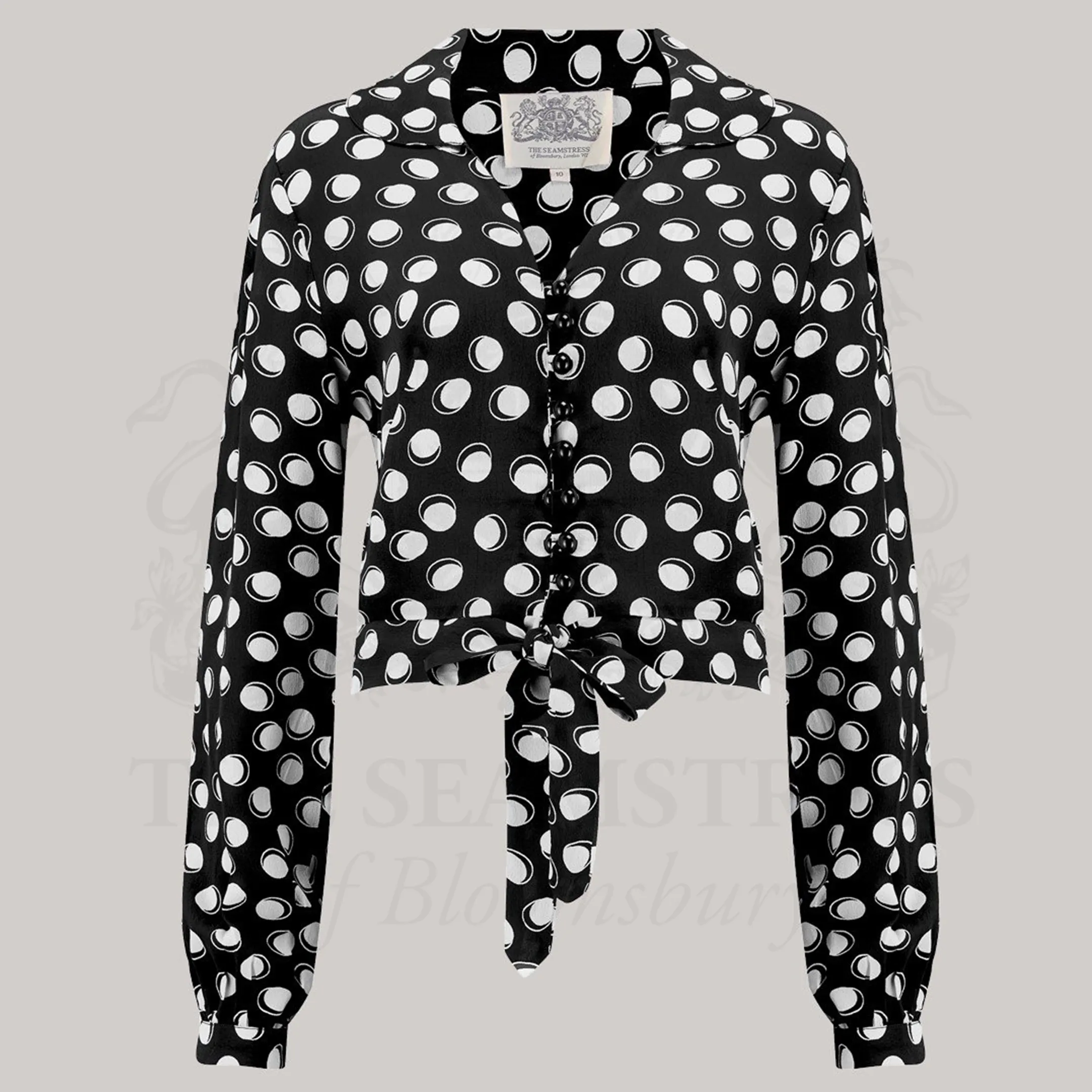 Clarice Blouse in Black Moonshine