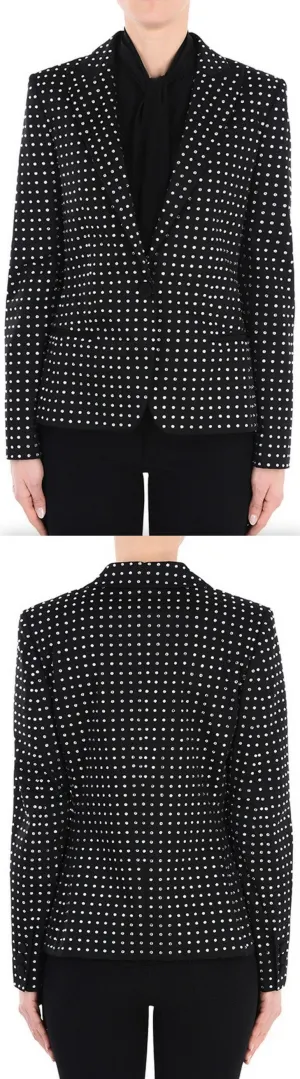 Crystal-Embellished Blazer