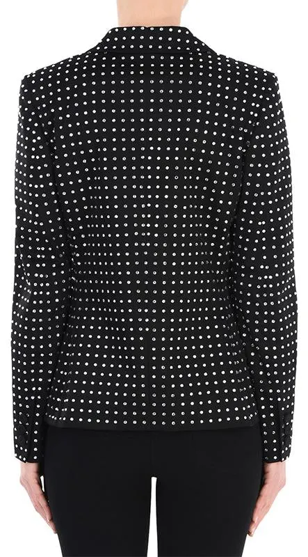 Crystal-Embellished Blazer
