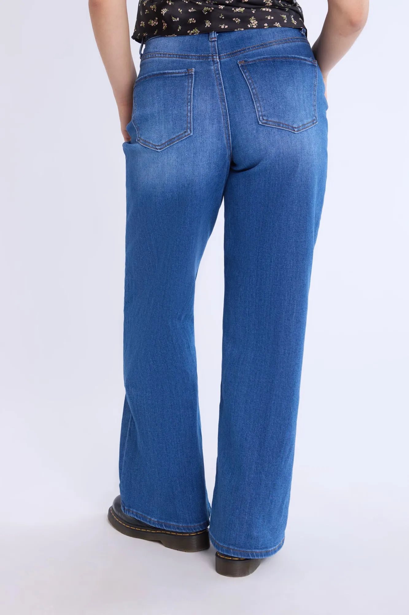 High-Rise Wide Leg Jeans