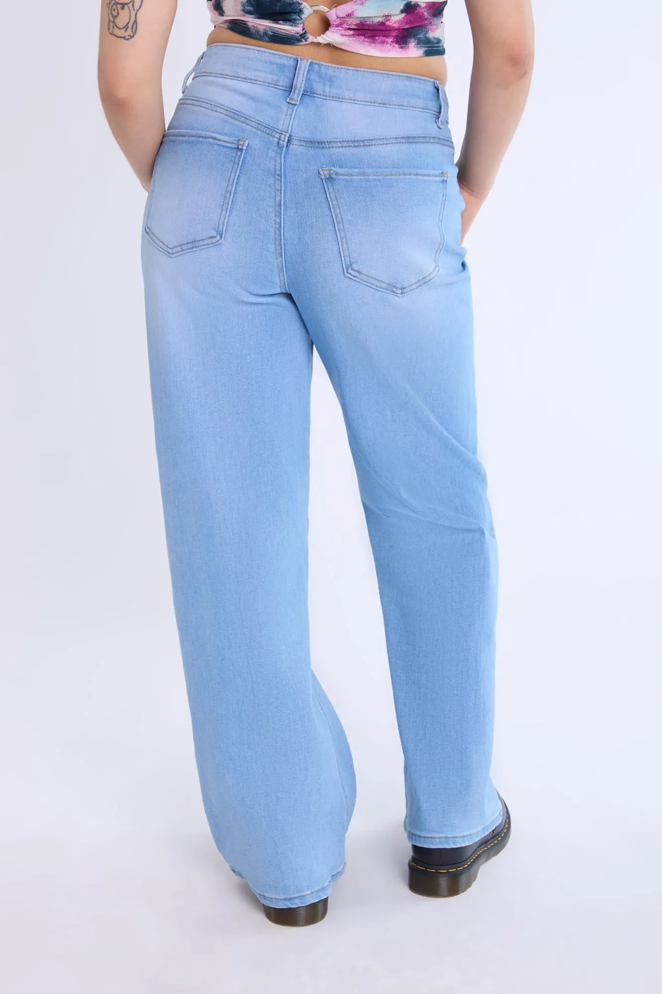 High-Rise Wide Leg Jeans
