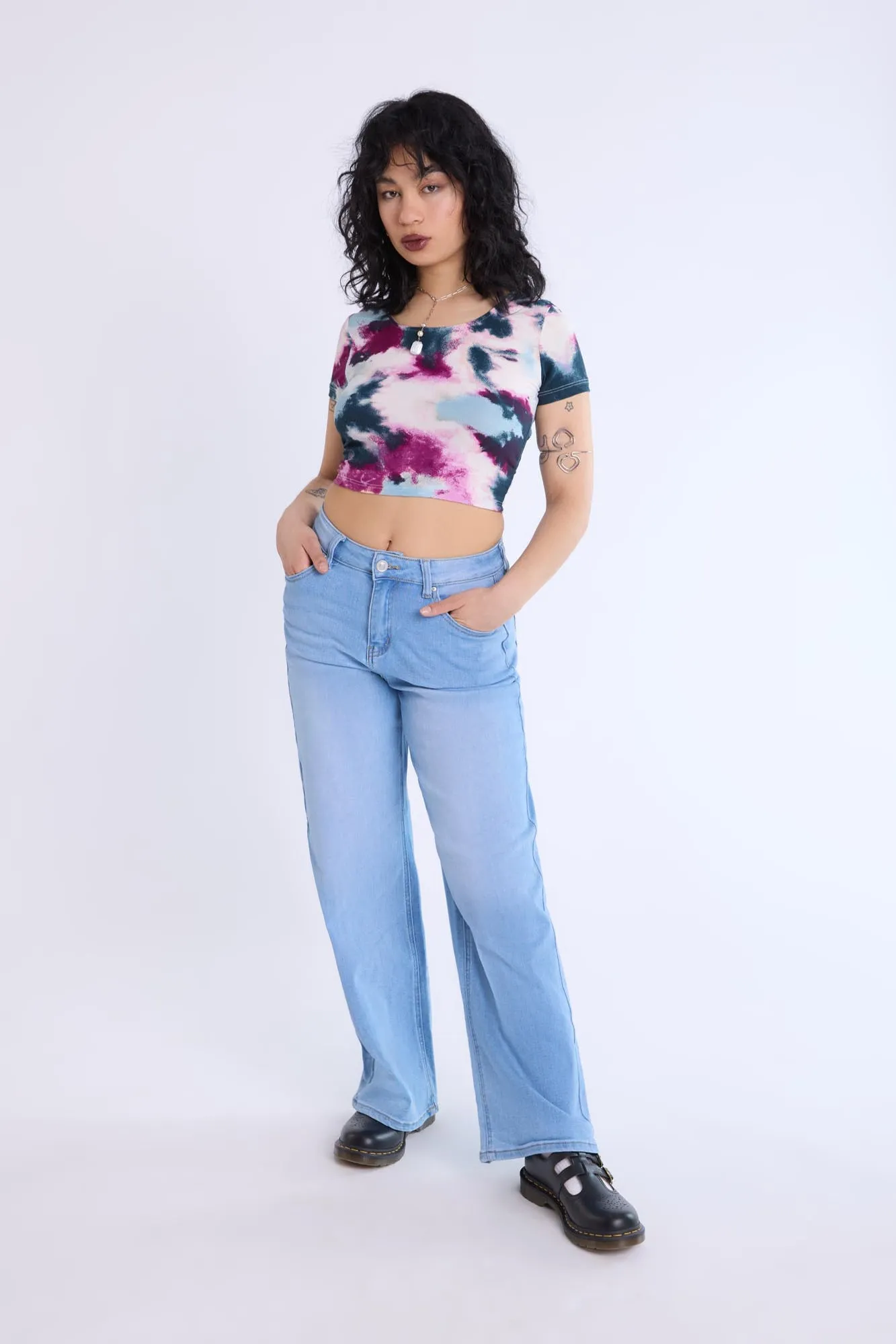 High-Rise Wide Leg Jeans