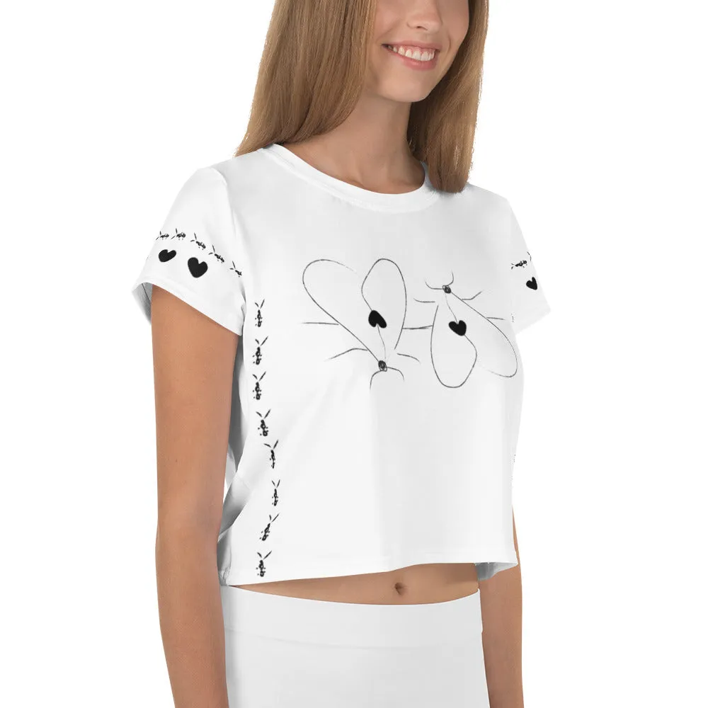Hurt Print Crop Tee
