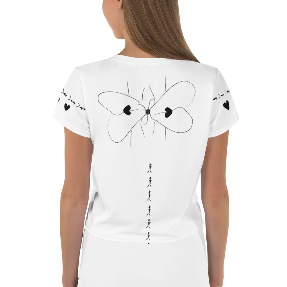 Hurt Print Crop Tee