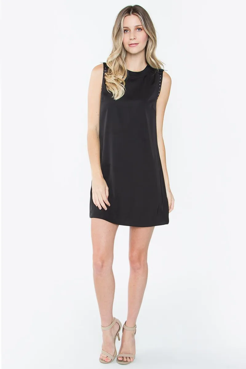 Izabel Satin Shift Dress