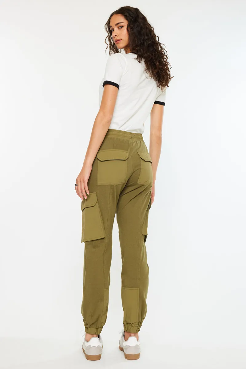 Jacie High Rise ColorBlock Knit Joggers