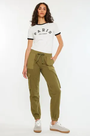 Jacie High Rise ColorBlock Knit Joggers