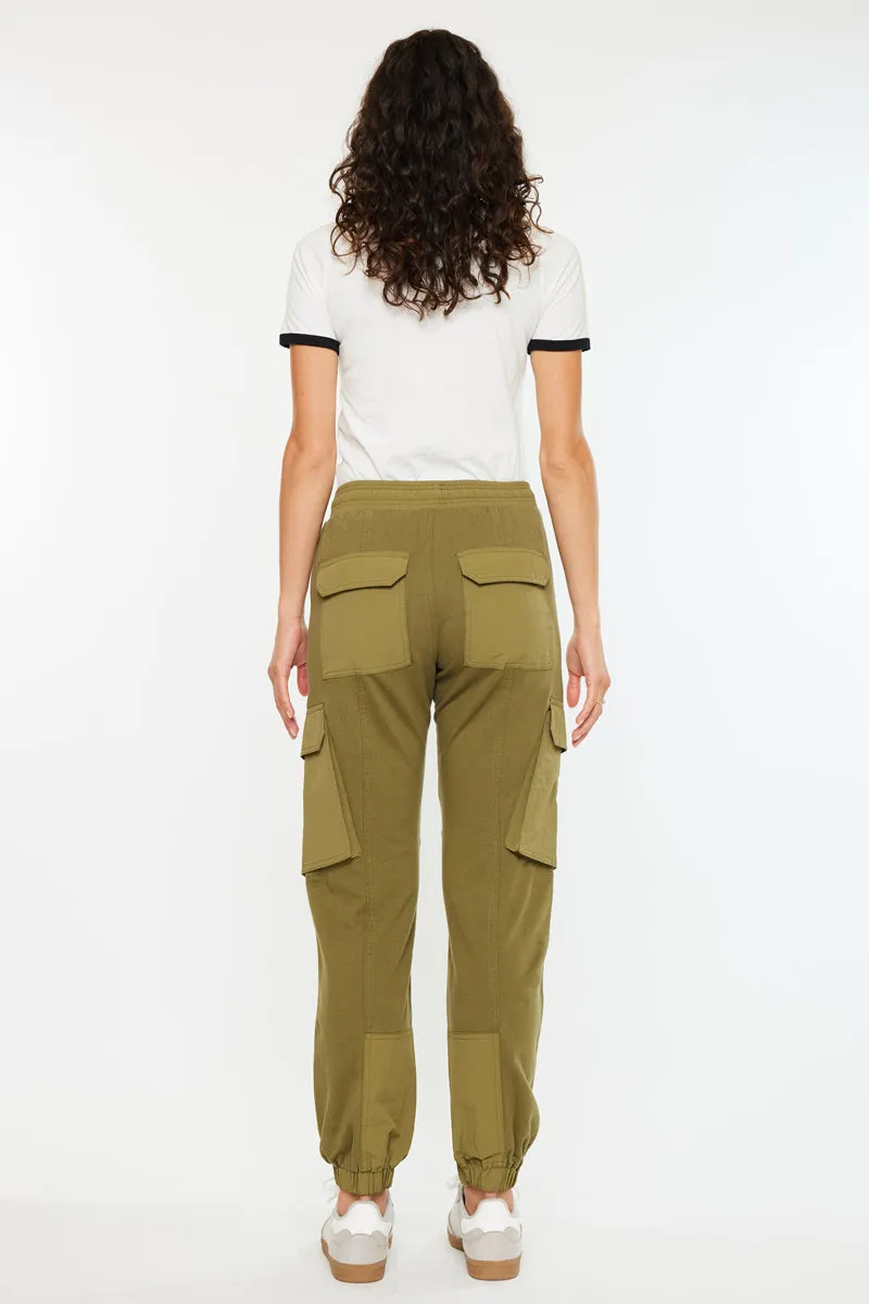 Jacie High Rise ColorBlock Knit Joggers