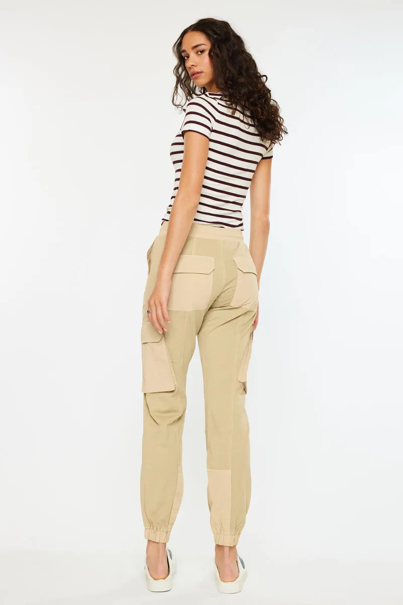 Jacie High Rise ColorBlock Knit Joggers