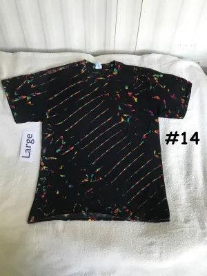 Large Midnight Crystal Rainbows Tie-Dye tee #14