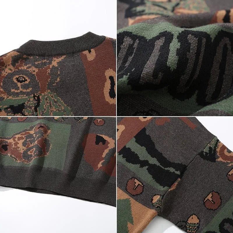 Lemandik Cozy Oversize Sweater Teddy Bear