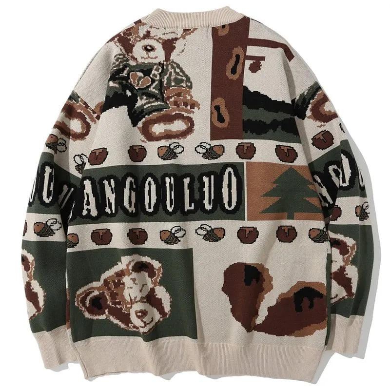 Lemandik Cozy Oversize Sweater Teddy Bear