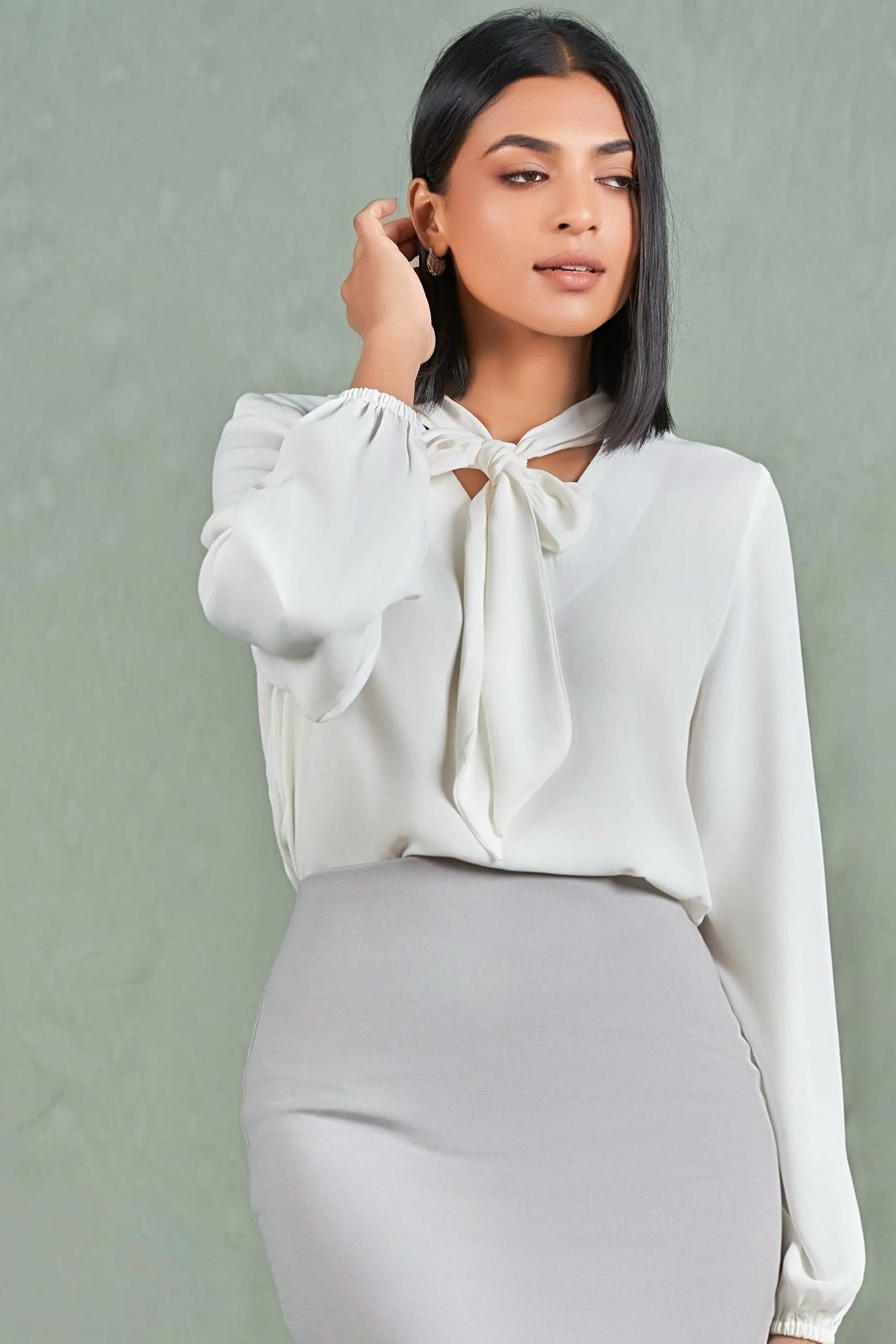 Long Sleeve Lapel Top