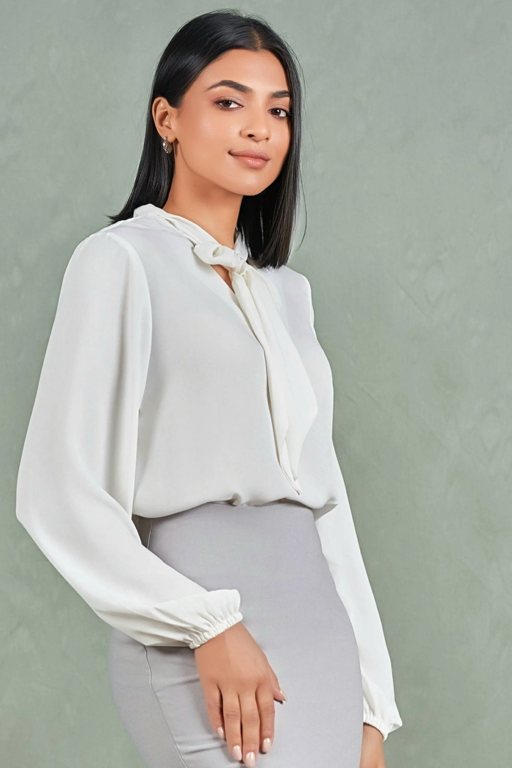 Long Sleeve Lapel Top