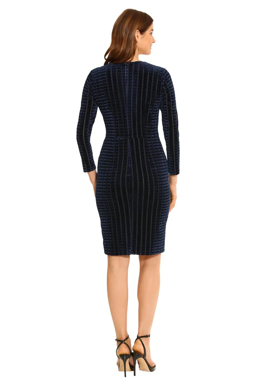 Maggy London Lysandra Blue Velvet Dress