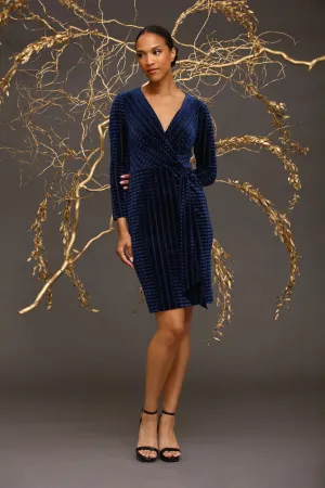 Maggy London Lysandra Blue Velvet Dress