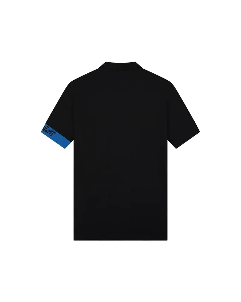 Malelions Men Captain Polo 2.0 | Black/Cobalt