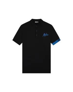 Malelions Men Captain Polo 2.0 | Black/Cobalt