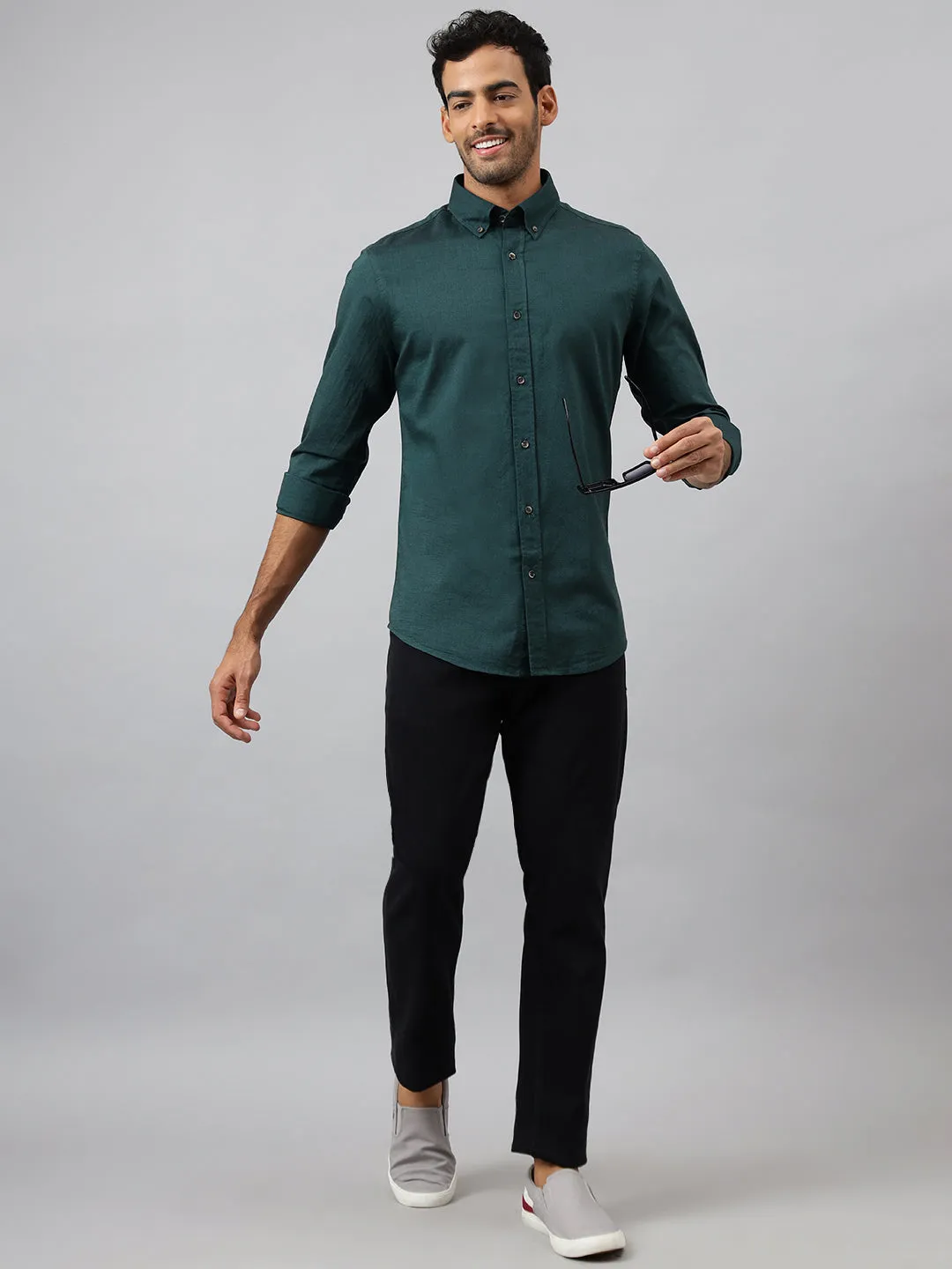 Man In Forest Shirt