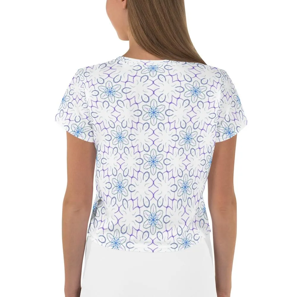 Mandalite - AOP Crop Tee