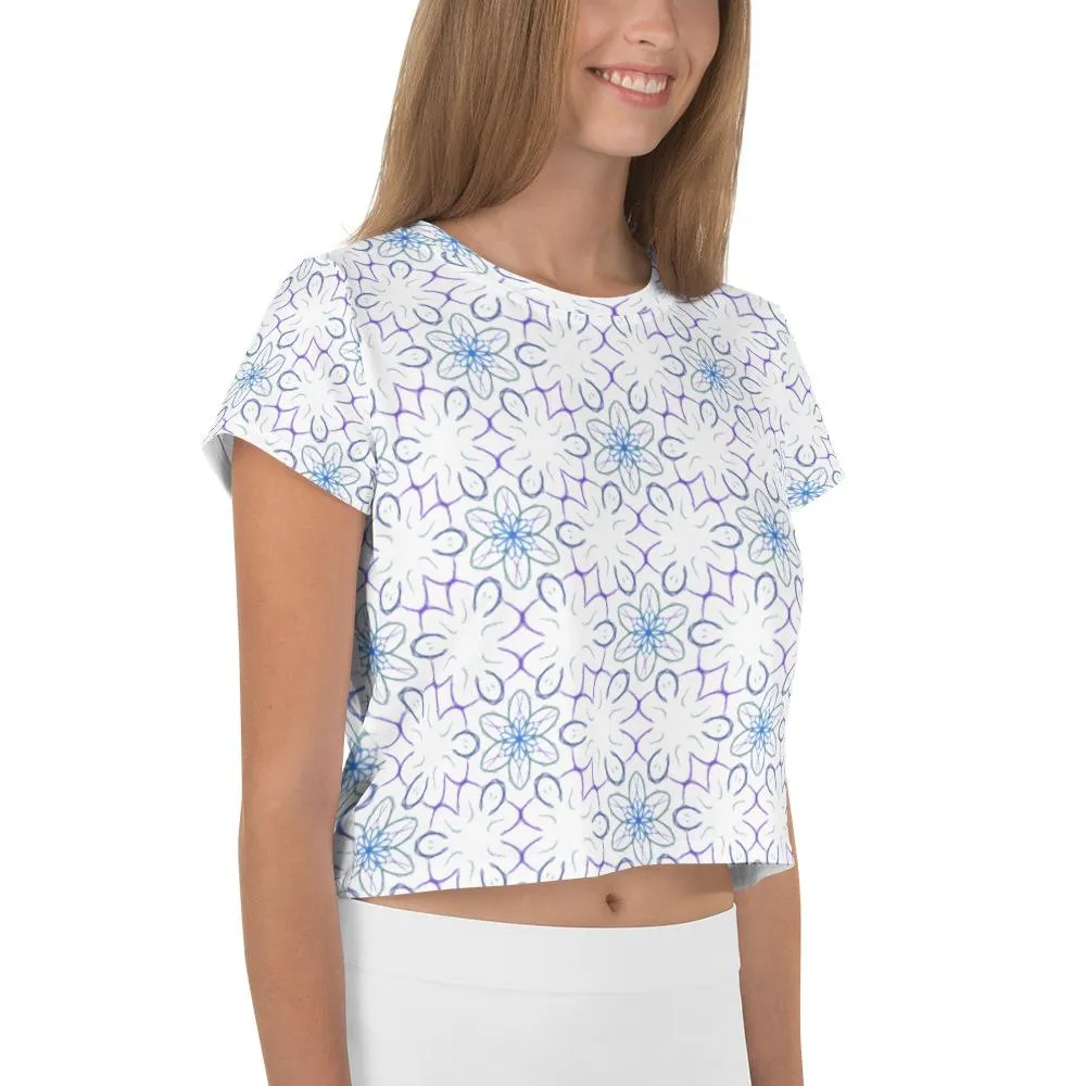Mandalite - AOP Crop Tee