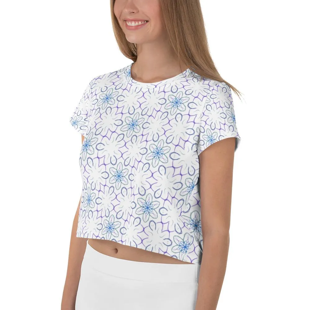 Mandalite - AOP Crop Tee