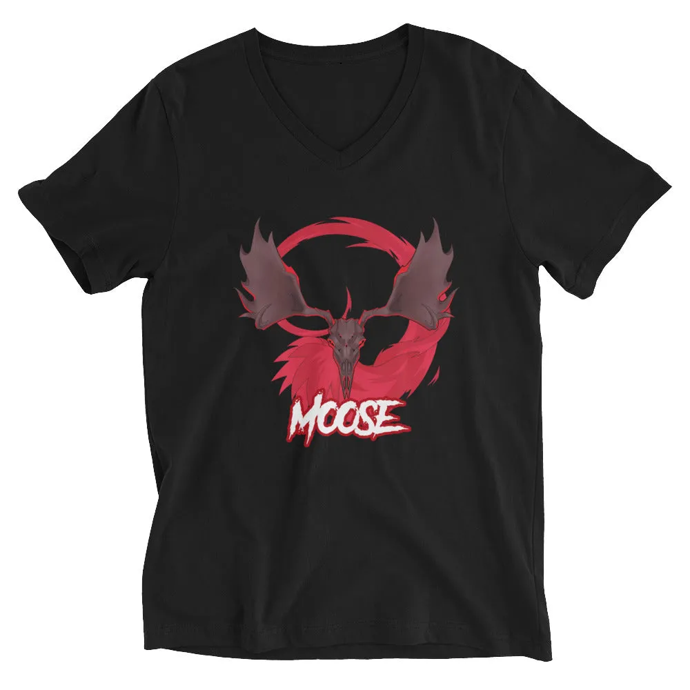 Moosixer Red Logo V-Neck