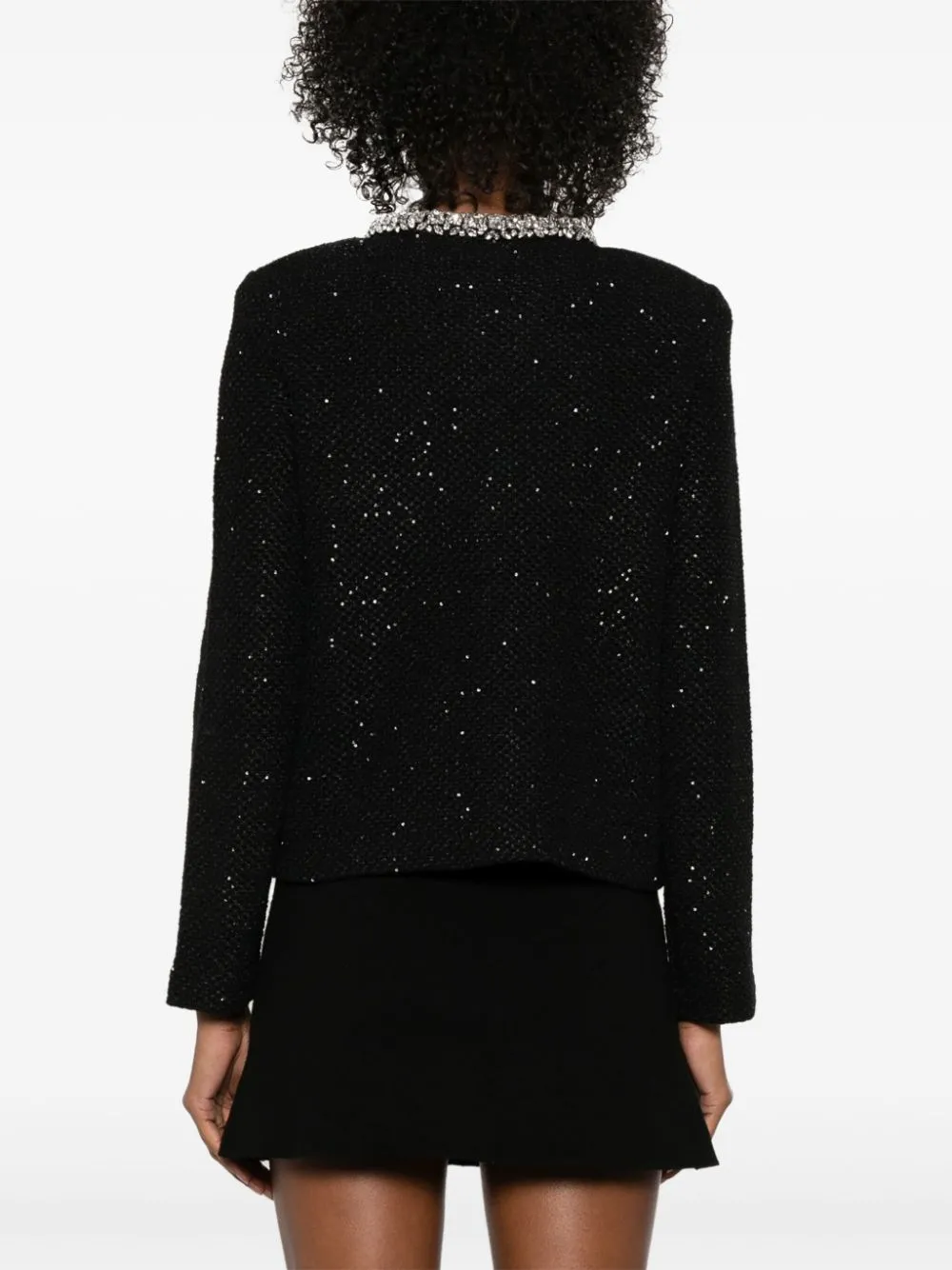 sequin-knit jacket