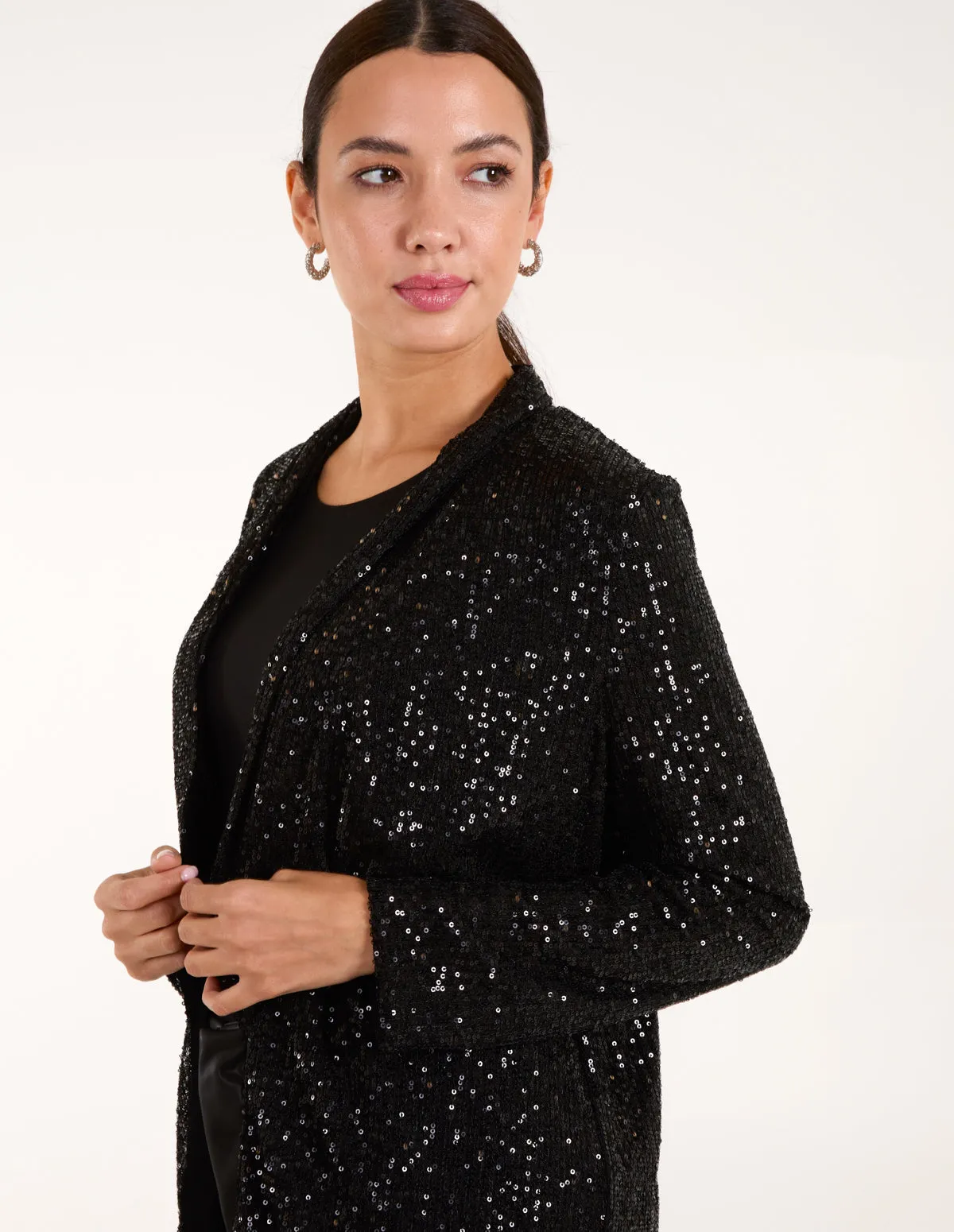 Sequin Waterfall Cardigan