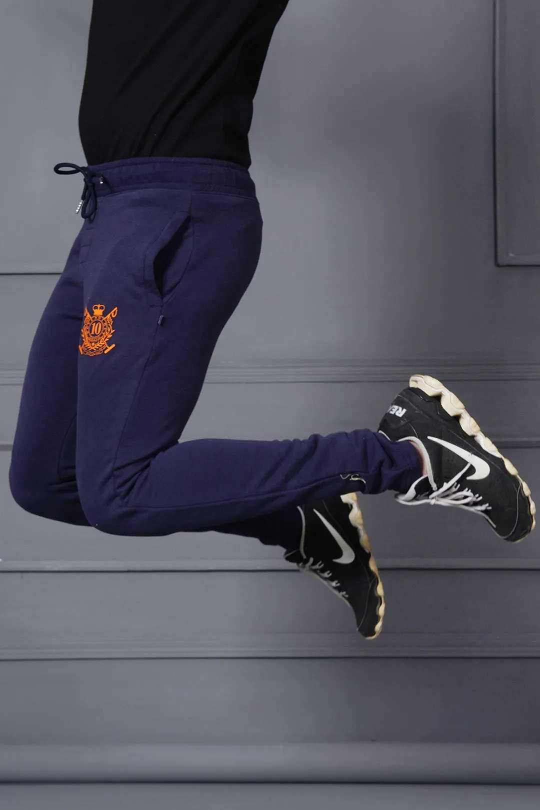 Solid Navy Men Trouser