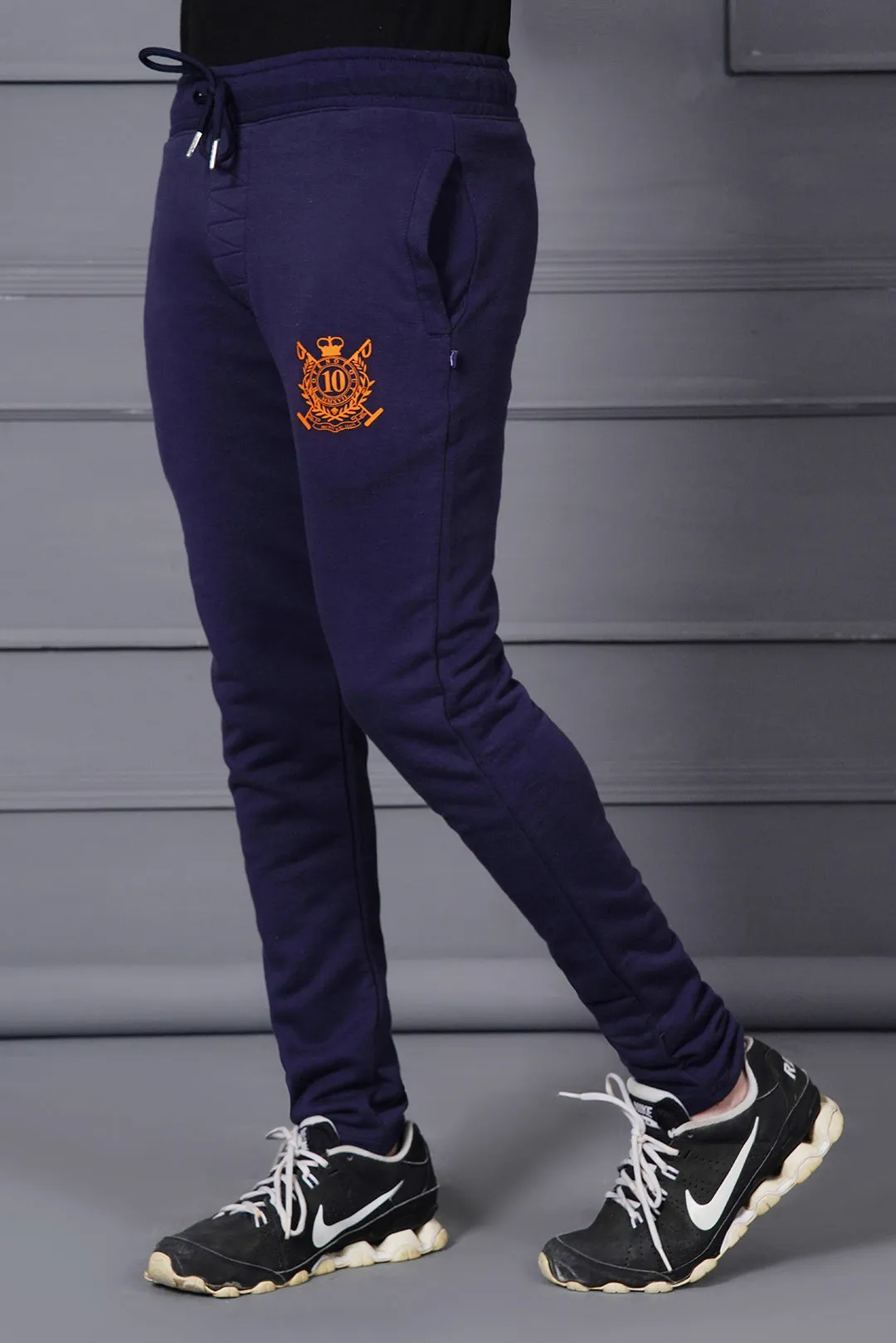 Solid Navy Men Trouser