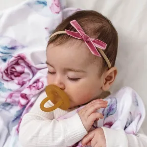 Velvet Petite Bow - Mauve
