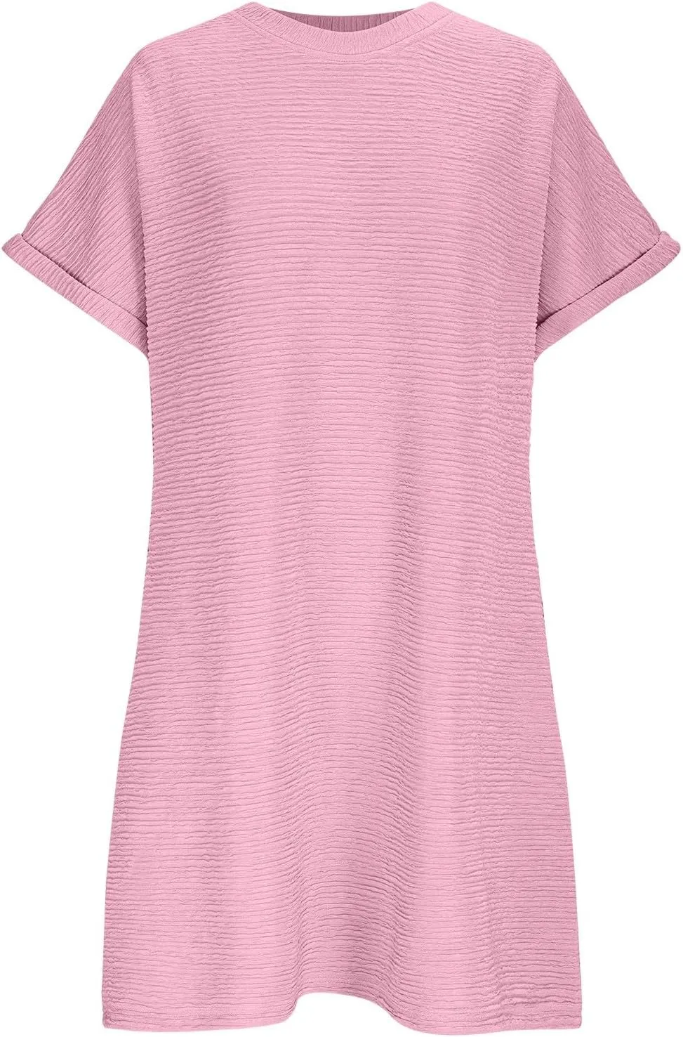 Womens Summer Mini Dress Casual Short Sleeve T Shirt Dresses Short Sleeve Tshirt Dress Casual Crew Dress with Pockets